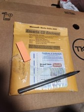 NEW Software MICROSOFT WORKS SUITE 2001 encarta 6 CD set COA  Product Key