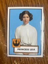 Princess Leia #1 2023 Topps TBT Star Wars Throwback Thursday 1952 Topps Baseball