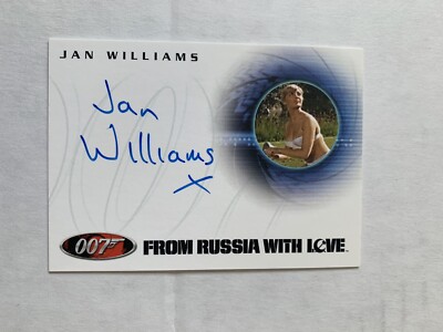 A40 James Bond Jan Williams as Masseuse From Russia With Love Autograph
