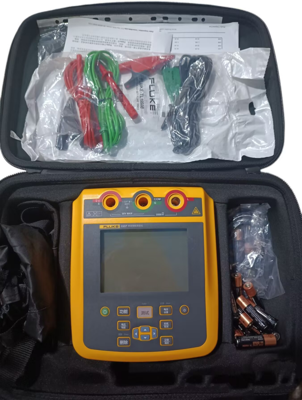 1PC NEW FLUKE 1537 Advanced Insulation Resistance Tester fast shipping