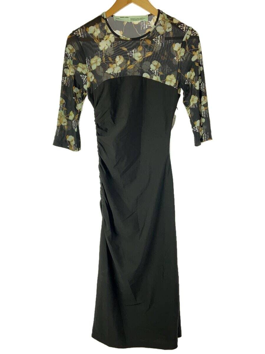 ワンピース Off-White Black mesh long dress (OWHI089S23KNI001 1040) OFFWHITE long sleeve Dress black 38 | eBay