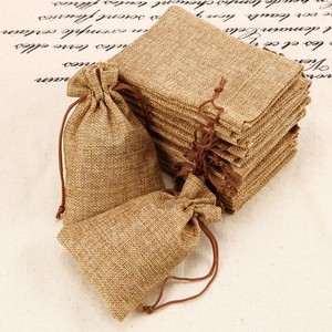 hessian drawstring bolsas