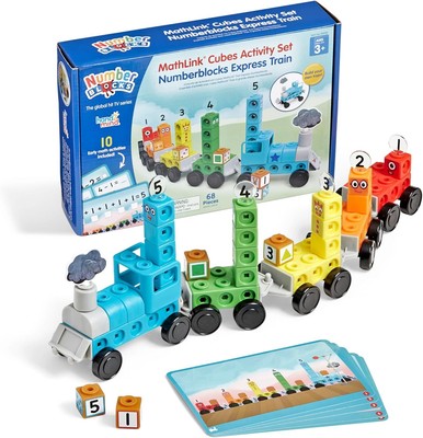 hand2mind Numberblocks Express Train MathLink Cubes Activity Set, Preschool... 