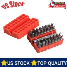 33 Torx Security Bit Set - Hex Star Spanner & Tri-Wing Tamper-Proof Tool