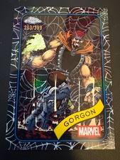 2025 Topps Chrome Marvel Gorgon Spider Web Refractor /399 #195