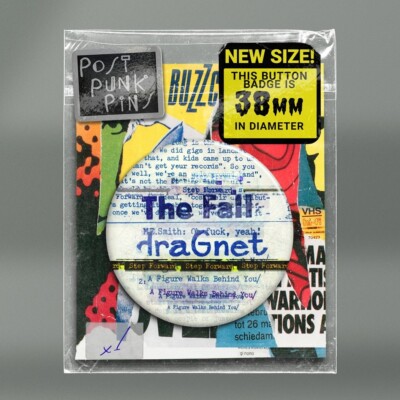 The Fall - Dragnet Mark E Smith Step Forward Post Punk 38 mm Abzeichen Button Pin x1
