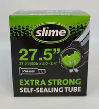 Slime Extra Strong Self Sealing Tube Bicycle, 27.5 x 2.0-2.40 Schrader 30088 NEW
