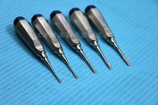 5 PCS DENTAL SURGERY APICAL ROOT TIP ELEVATORS #34 #34S #46 #81 #301 GERMAN S.S