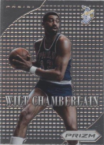 2014-15 Panini Prizm Wilt Chamberlain Prizms Blue Wave 76ers A14