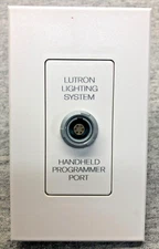 LUTRON HWI-HHPJ-Q1-WH  HANDHELD PROGRAMMER PORT WALLJACK (WHITE)