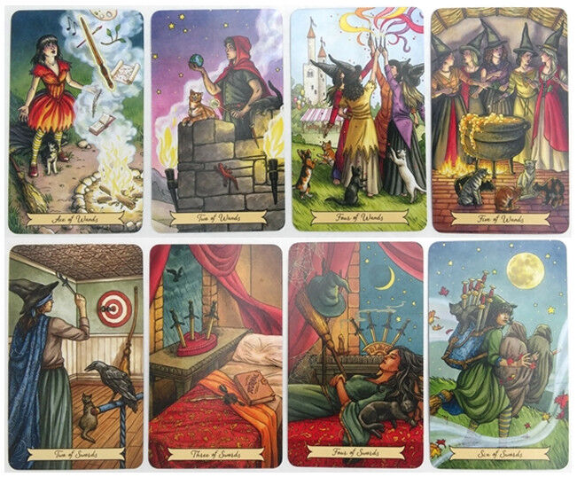 Compra online de Everyday Witch Tarot, jogos de baralho de 78