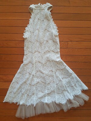 francesca's white lace dress Liza Mini Lace Dress in White