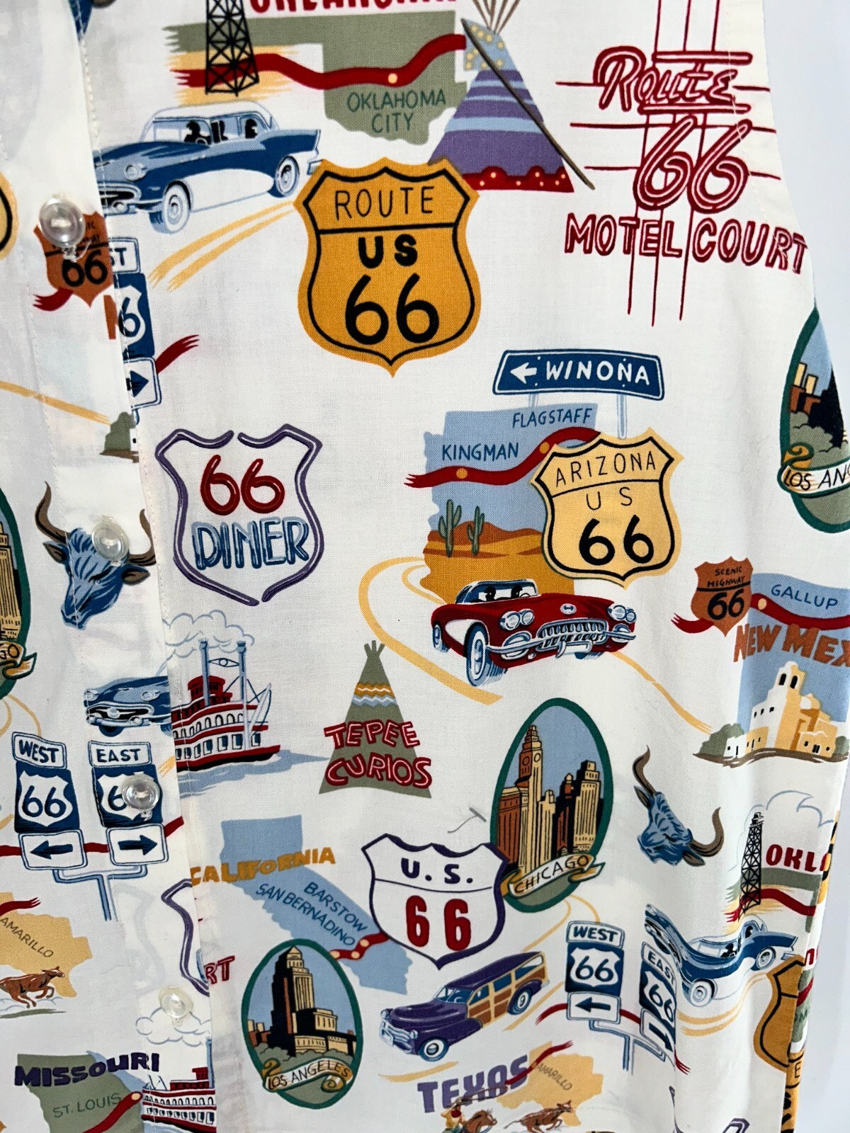 Women's Unbranded Vintage Route 66 Sleeveless Box… - image 4