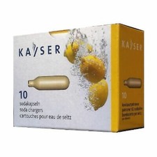 Ricariche bombolette Kayser 10 capsule cartucce CO2 per sifone soda seltz