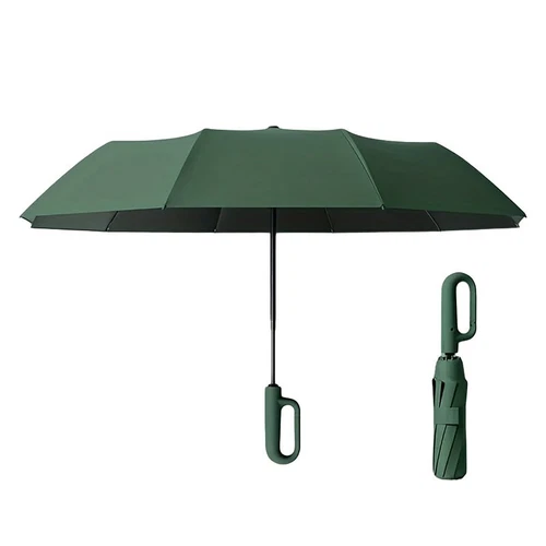 10 Ribs Compact Travel Automatic Folding Umbrella Windproof UV/Rain Protection - Picture 17 of 19