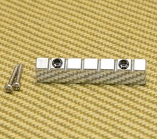 NUT-N-2C Chrome 6-string Lap Steel Style Raised Guitar Nut w/ Screws 47mm