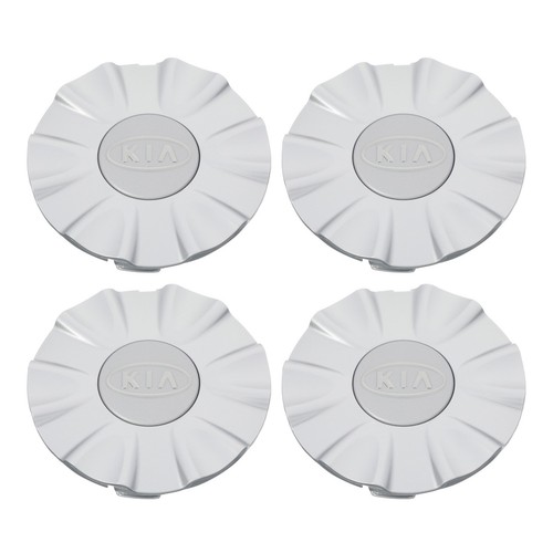 OEM Wheel Hub Center Cap Set of 4 Chrome w/Kia Logo 0607 Rio Rio5 529621G100 eBay