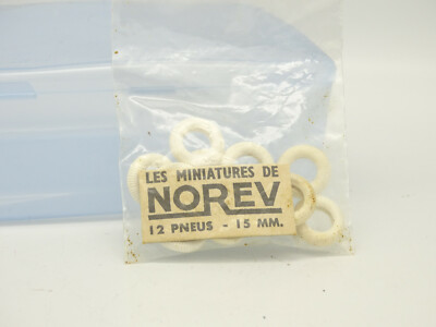 Blister 12 Pneus Norev Ancien 1/43 - 15mm - Original