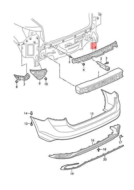 Genuine VW Virtus D22 Securing strip 5JN807863 | eBay 