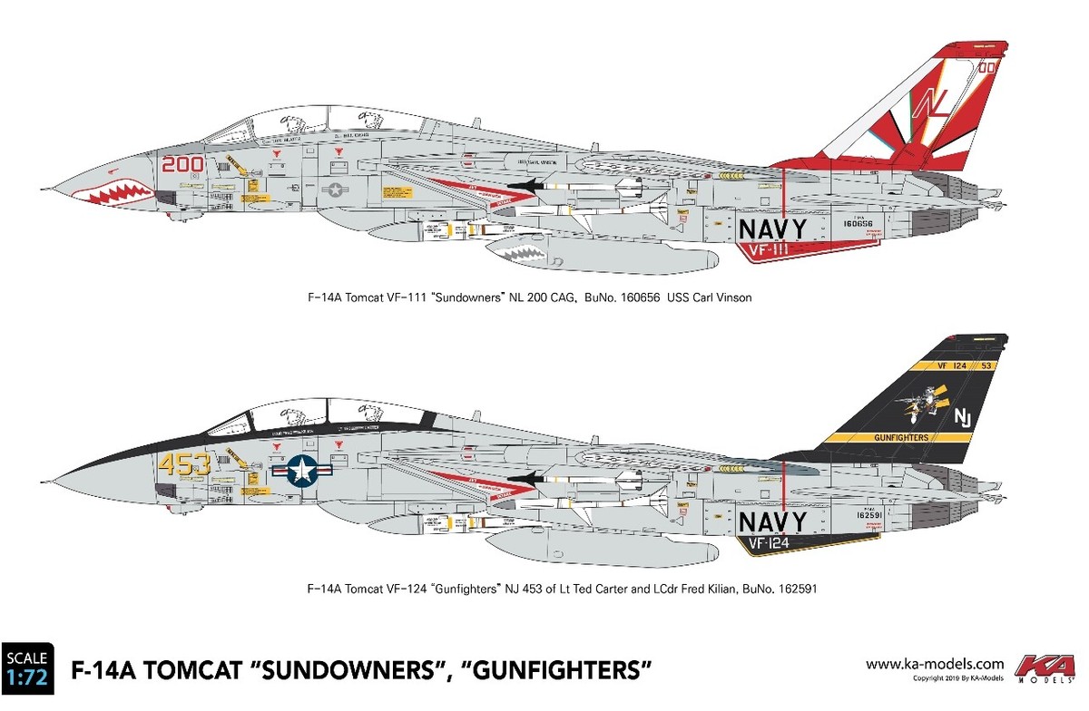 ドラゴン 1/72 F-14A TOMCAT VF-111 SUNDOWNERS Dragon Models 50045 - F-14 Tomcat Diecast Model, USN VF-111