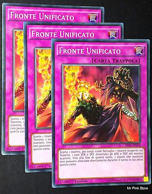 Set 3X UNIFIED FRONT Unified Front TDIL-IT078 Common in Italienisch YUGIOH