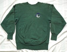 Vintage 90s Champion XL Reverse Weave Sweatshirt Made In USA Green Logo
