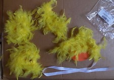 NWT Duckie Pkt Dance Costume Accessories Ears, Tail, Feather wristlets, collar