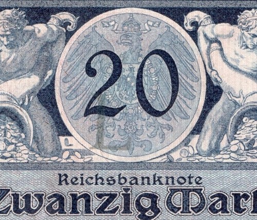 20 marcos 1915 Alemania P# 63 Reichsbanknote Serie: G2976005 - "XF"-#H93 - Imagen 2 de 5