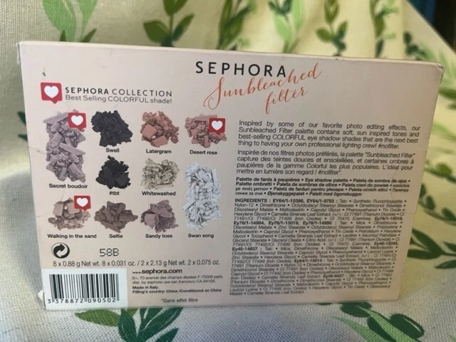 Sephora Colorful Eye Shadow photo Filter Palette - Sunbleached Filter NIB - Image 2 of 2
