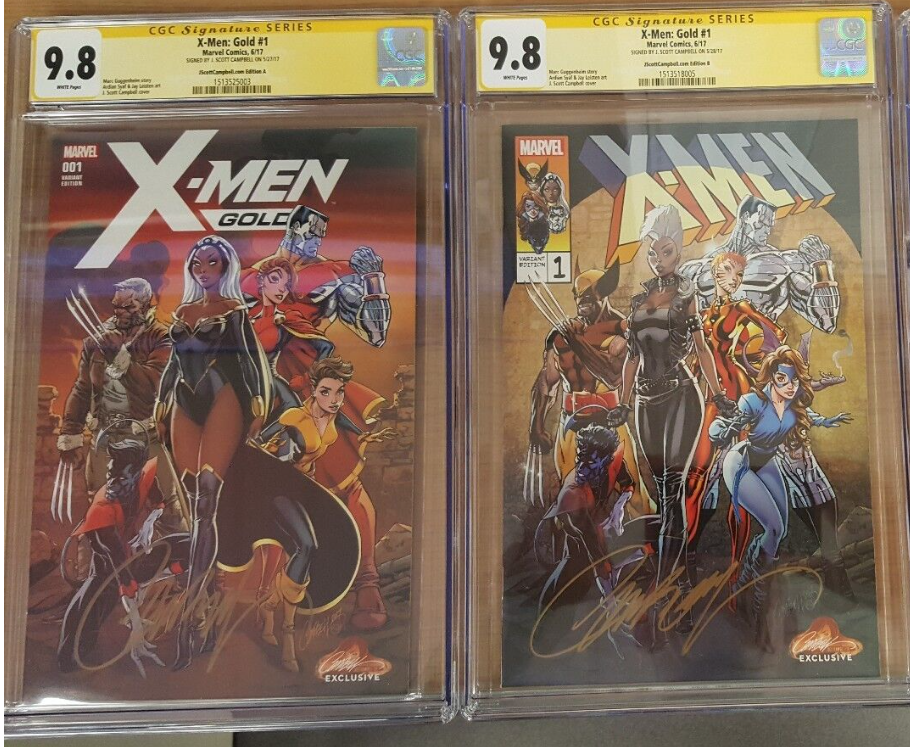 X-Men Gold #1 (2017) J. Scott Campbell Signed - Variant Cover A