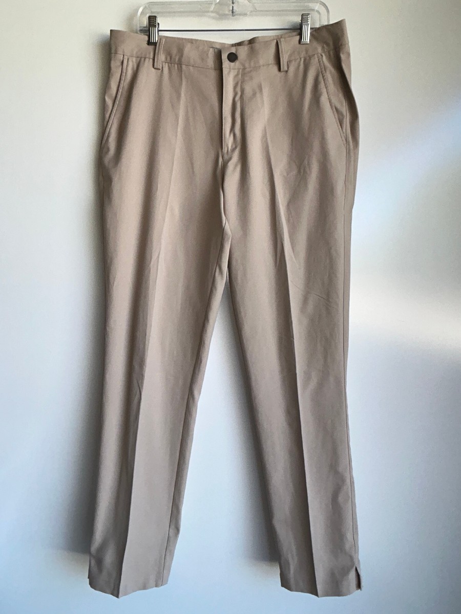 PUMA LifeStyle Performance Golf Pants Men's Size 33x32 Beige Tan