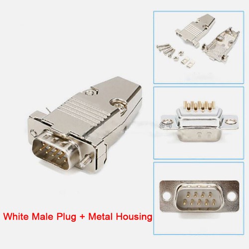 DB9 9Way D-SUB Connector Female/Male Plug Socket Metal/Plastic Shell Solder Type - Picture 31 of 31