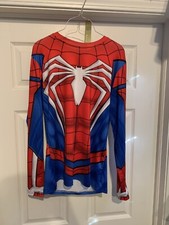 Gym Gala Spider-Man Long Sleeve Compression Top Shirt Men's Size XL