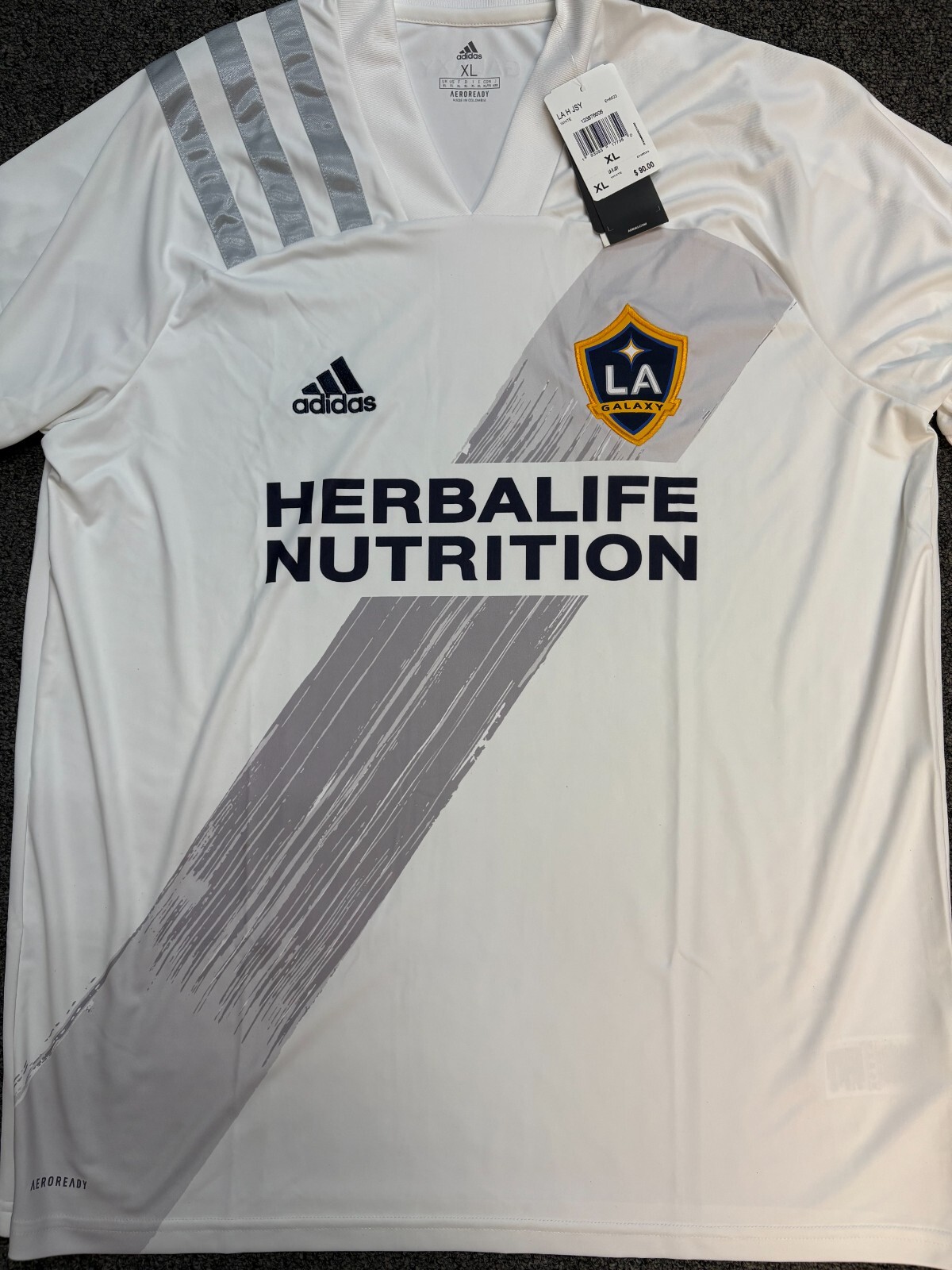 Adidas MLS LA Galaxy Home Jersey White Silver LE 2020/21
