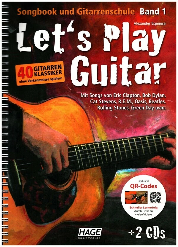 Let's Play Guitar mit QR-Code und CD's PORTOFREI VOM MUSIKFACHHÄNDLER - Bild 1 von 1