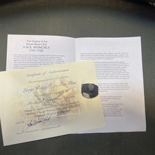 Cannon Flintlock Flint  - 1758  HMS INVINCIBLE Shipwreck - Ship Wreck