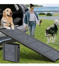 Dog Ramp for Car 63" Long, 17" Wide, Non-Slip Portable Ramp for Large Dogs  ...