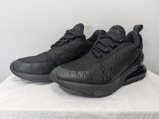 Nike Air Max 270 Kids Youth GS Triple Black BQ5776-001 Size 4Y EUC