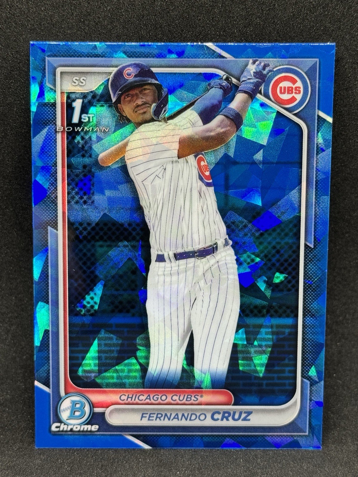 Fernando Cruz 2024 Bowman Chrome 1st Sapphire #BCP-197 - Cubs