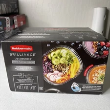 Rubbermaid Brilliance® Round Leak Proof Food Storage Containers, 6 Piece Set T4