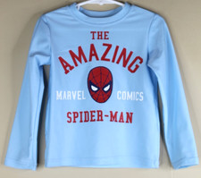 Marvel Spider Man Toddler Boys Rash Guard Swim Shirt Size 2T
