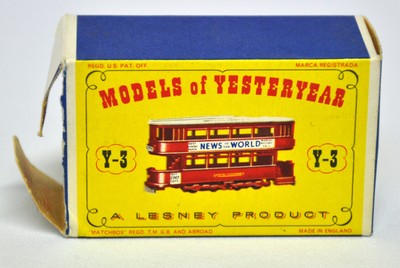 MATCHBOX Models of Yesteryear E Class Tramcar Y-3 Sammlerstück