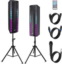 Pyle PS65ACT Portable Bluetooth PA Speaker System - Black Open Box 