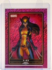 2025 Topps Chrome Deadpool Marvel X-23 #42 Pink Shimmer /299 X-Men Wolverine
