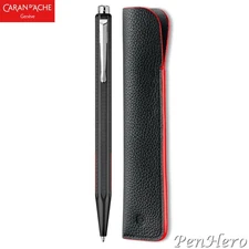 Caran d'Ache Ecridor Racing Ballpoint Pen & Leather Case 8902.009