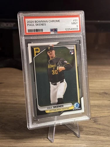 Paul Skenes 2024 Bowman Chrome #31 Rookie RC PSA 9