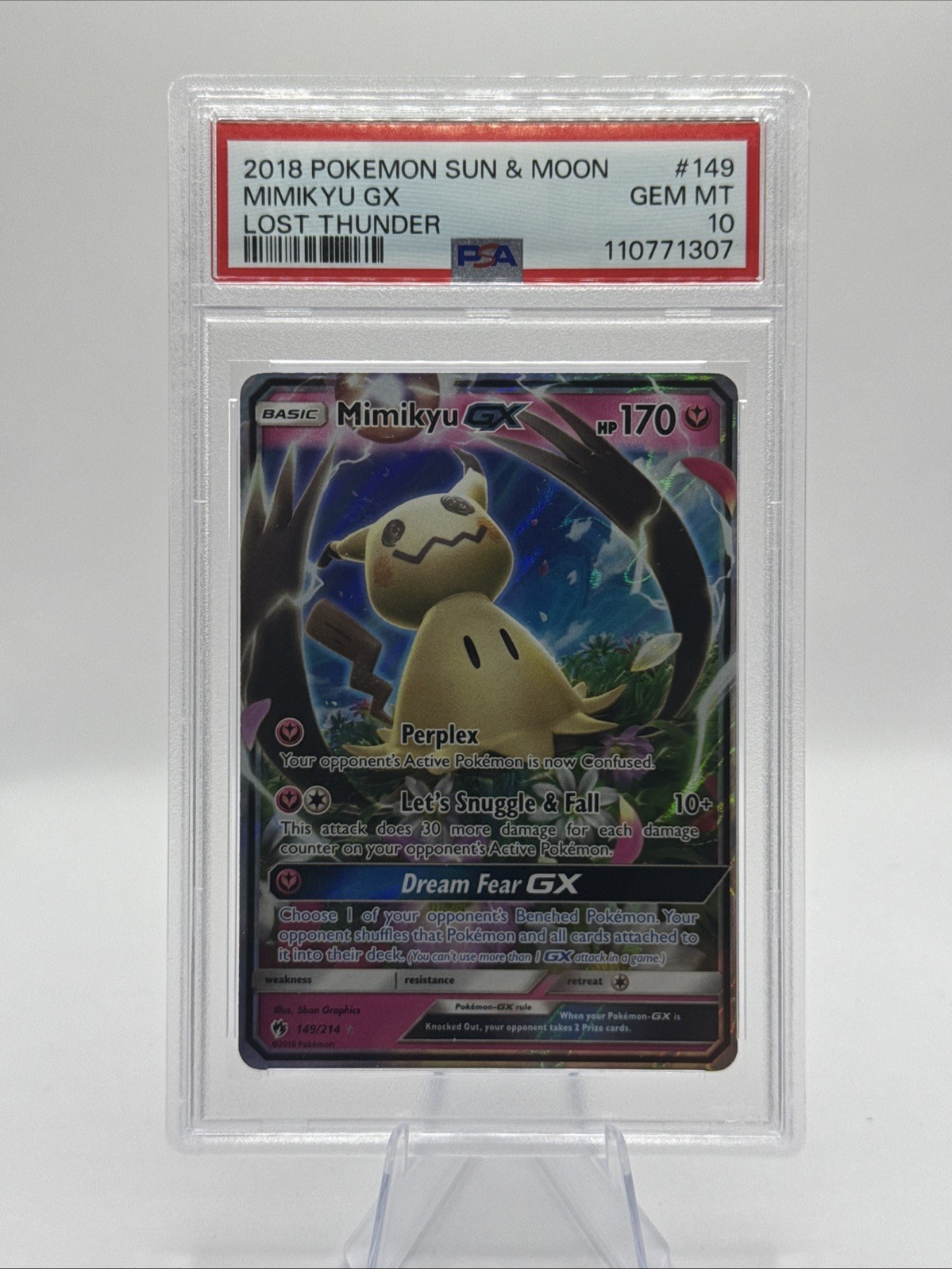 Mimikyu GX 149/214 Sm-Lost Thunder Holo