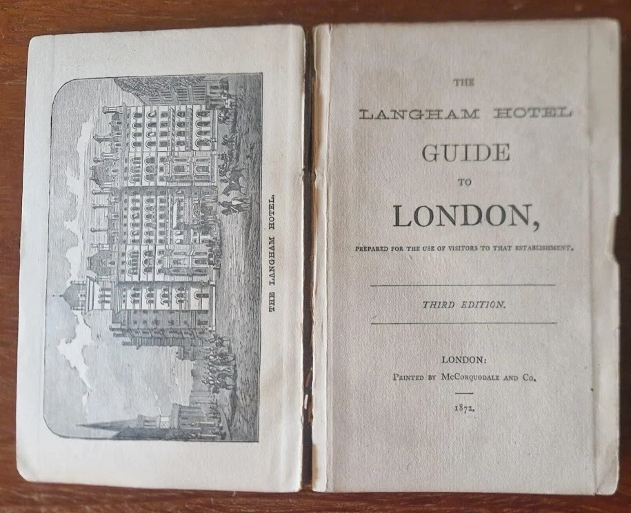 The Langham Hotel Guide, 1872, 3rd Edition, Paperback with Fold out Map - Image 3 of 4