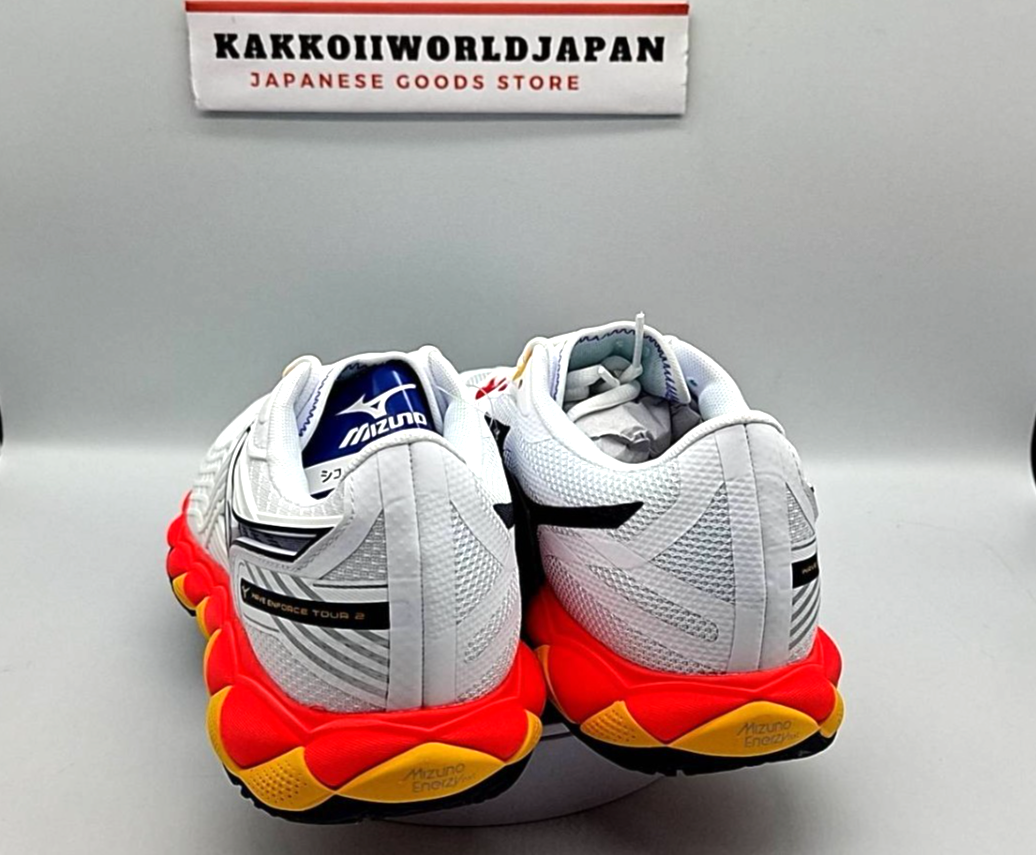 Mizuno Tennis Shoes WAVE ENFORCE TOUR 2 AC White/Coral/Citrus