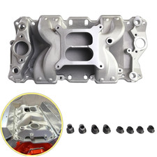 Aluminum Dual Plane Air Gap Intake Manifold 22026 For Sbc Chevy 350 Small Block Aluminum Dual Plane Air Gap Intake Manifold 22026 For Sbc Chevy 350 Small Block